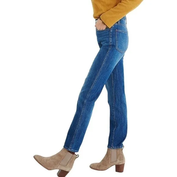 Madewell Classic Straight Jeans Size 27 Blue Bandry Wash Seamed Edition