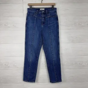 Madewell Classic Straight Jeans Size 27 Blue Bandry Wash Seamed Edition