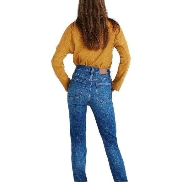 Madewell Classic Straight Jeans Size 27 Blue Bandry Wash Seamed Edition