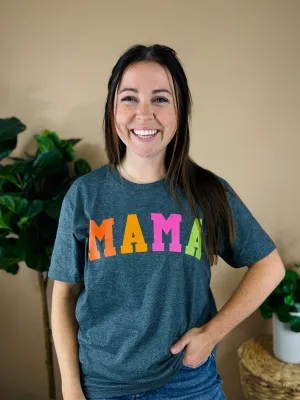 MAMA Simple Block Text Graphic Tee