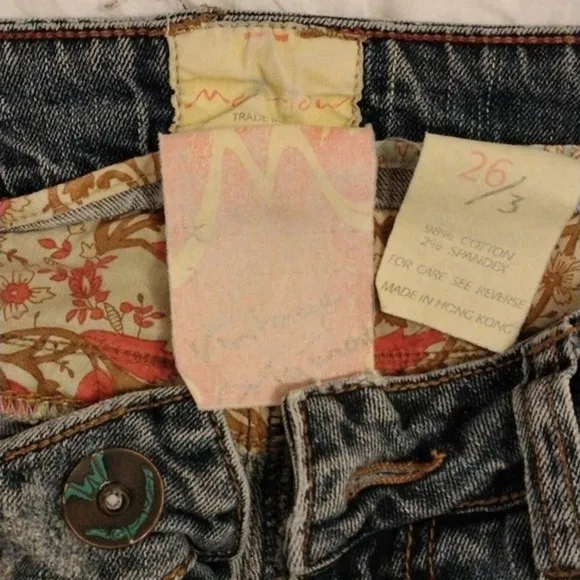 Marlow Original Jeans Straight Leg Distressed Frayed AMAZING DETAILS Blue Jeans
