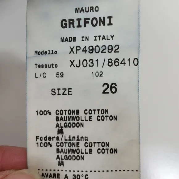 Mauro Grifoni cropped jeans size 26