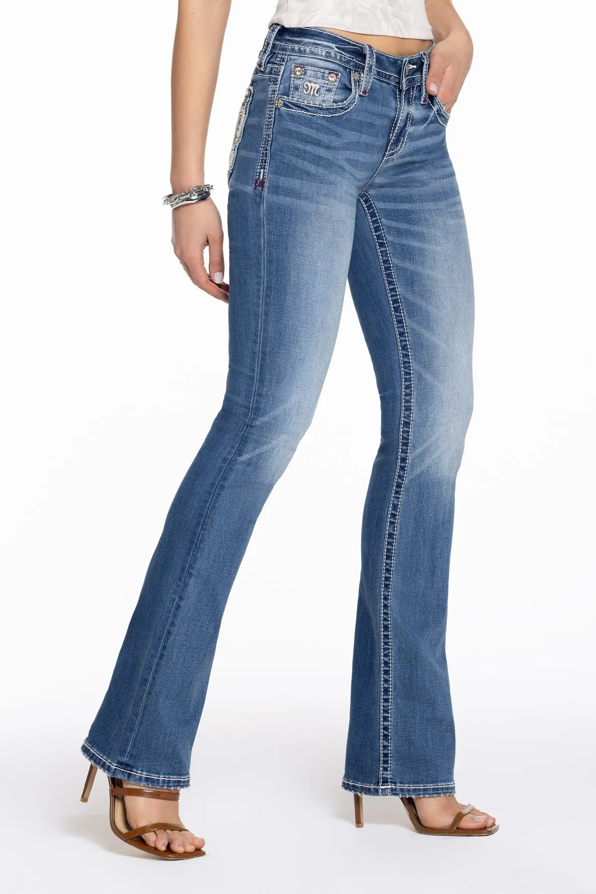 Maven Logo Bootcut Jeans