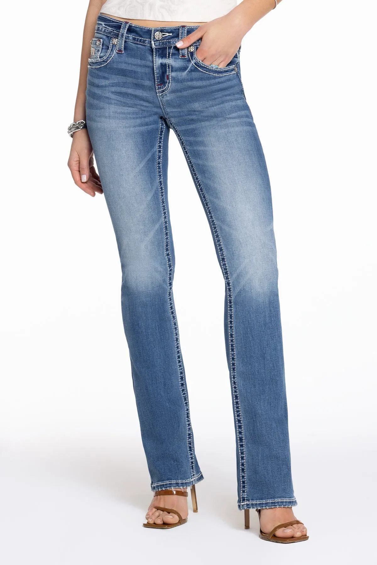 Maven Logo Bootcut Jeans