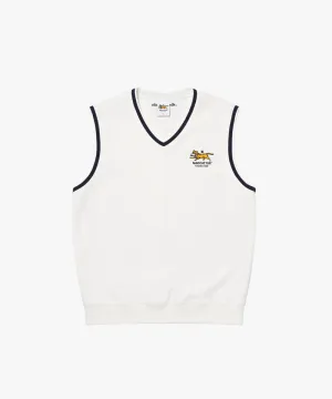 MCC Unisex V-Neck Cotton Vest - Off White