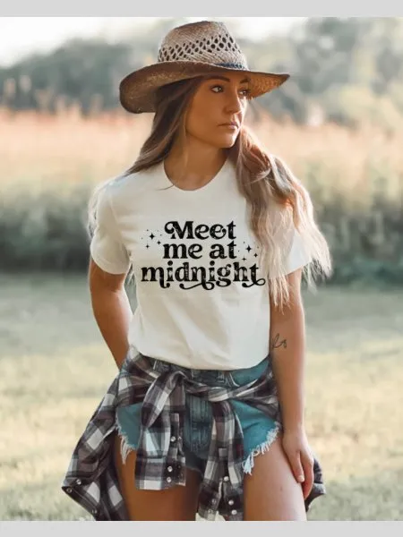 Meet Me At Midnight Graphic Long Sleeve