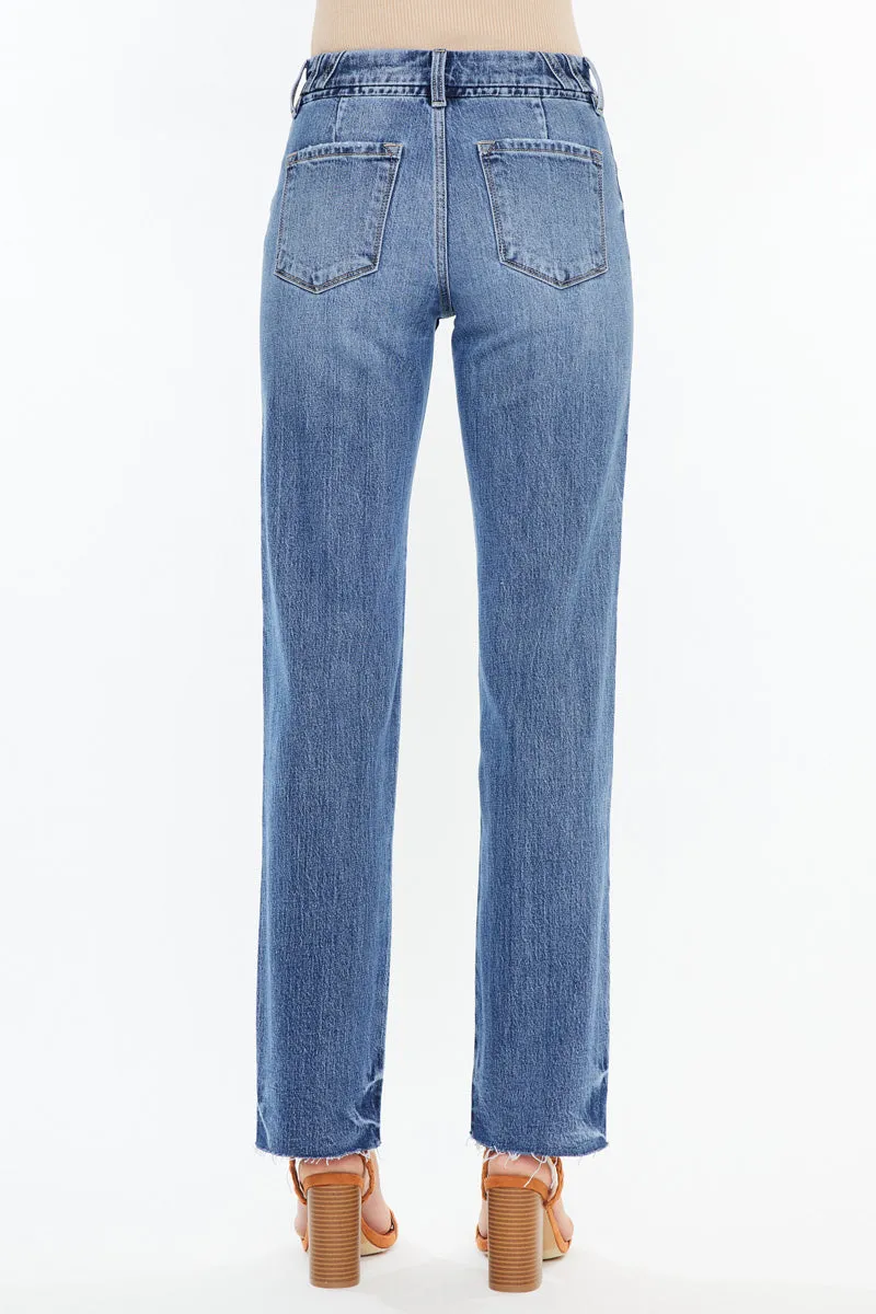 Melody High Rise True Straight Jeans