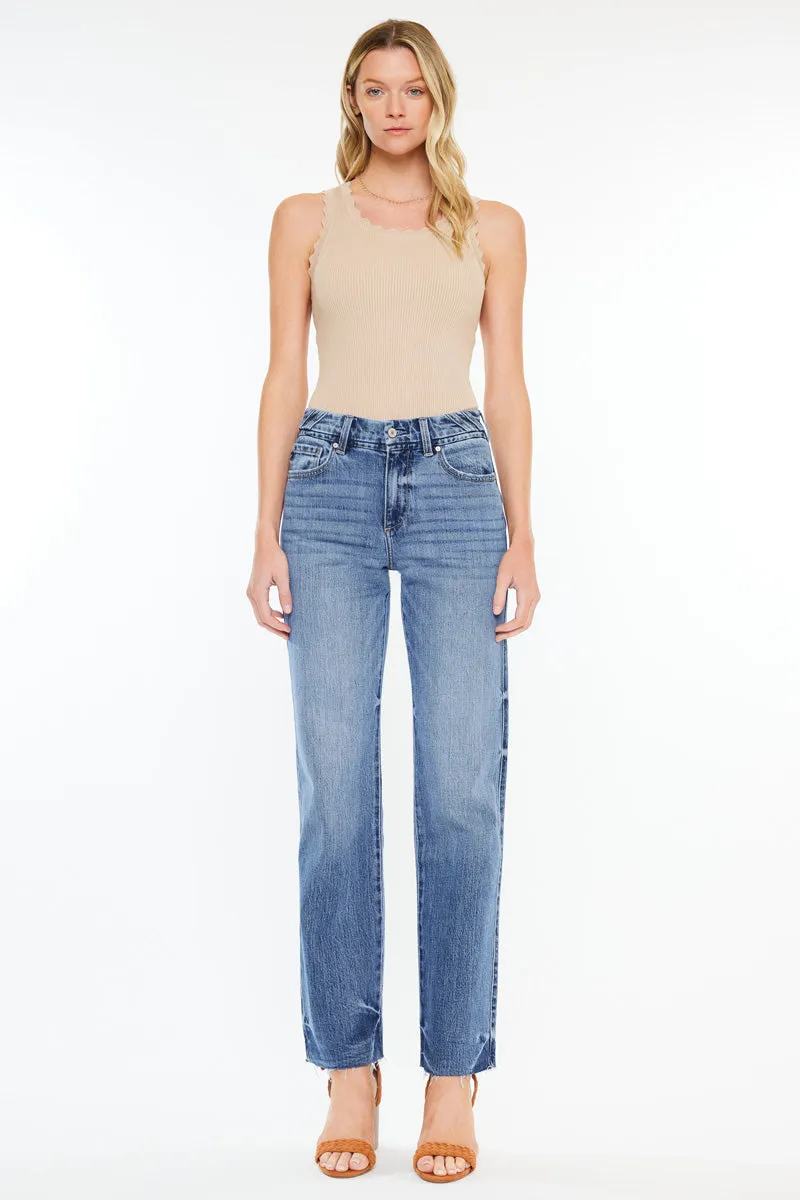 Melody High Rise True Straight Jeans