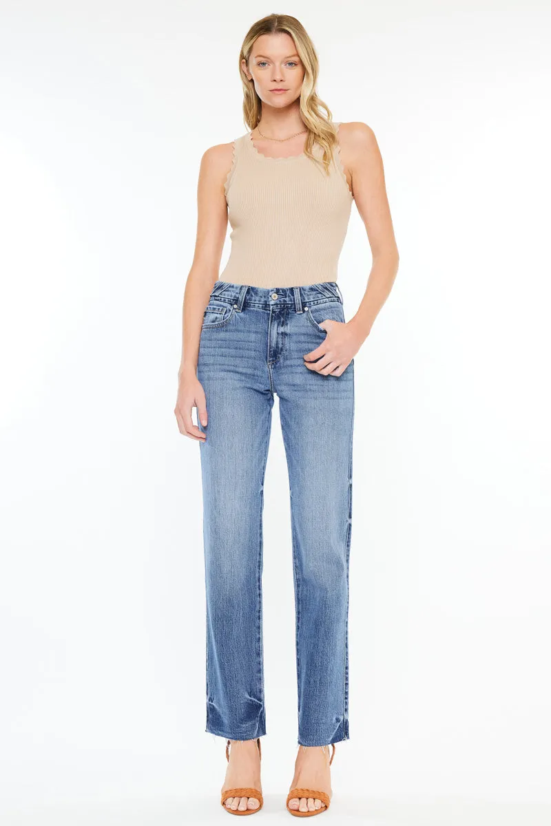 Melody High Rise True Straight Jeans