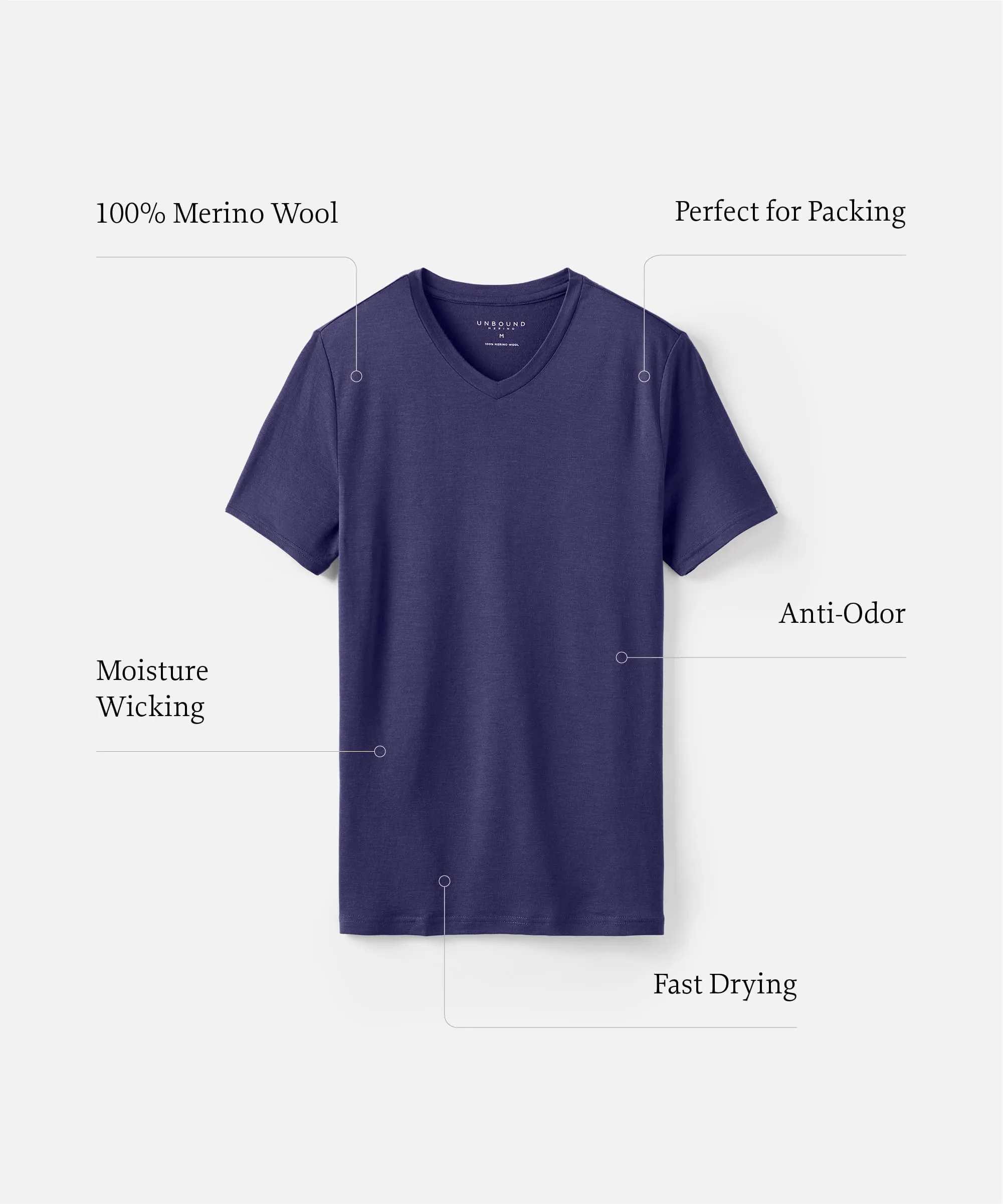 Men's Merino V-Neck T-Shirt