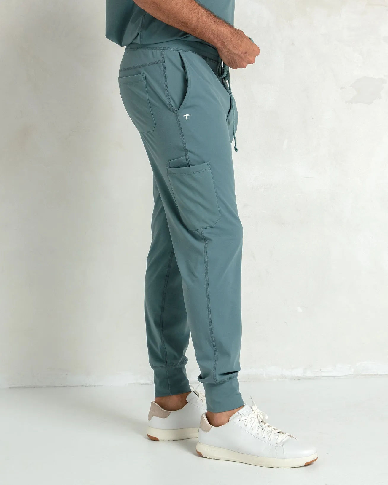 Men's Surf Green Jogger Scrub Pants
