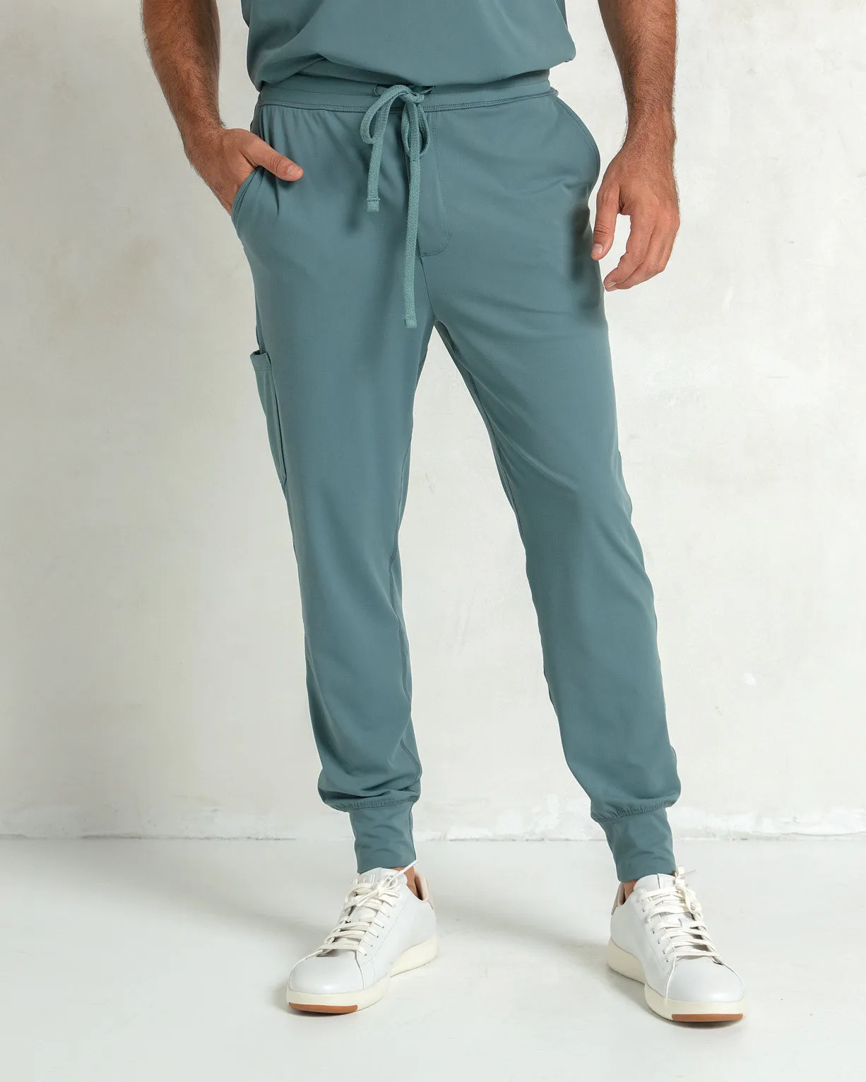 Men's Surf Green Jogger Scrub Pants