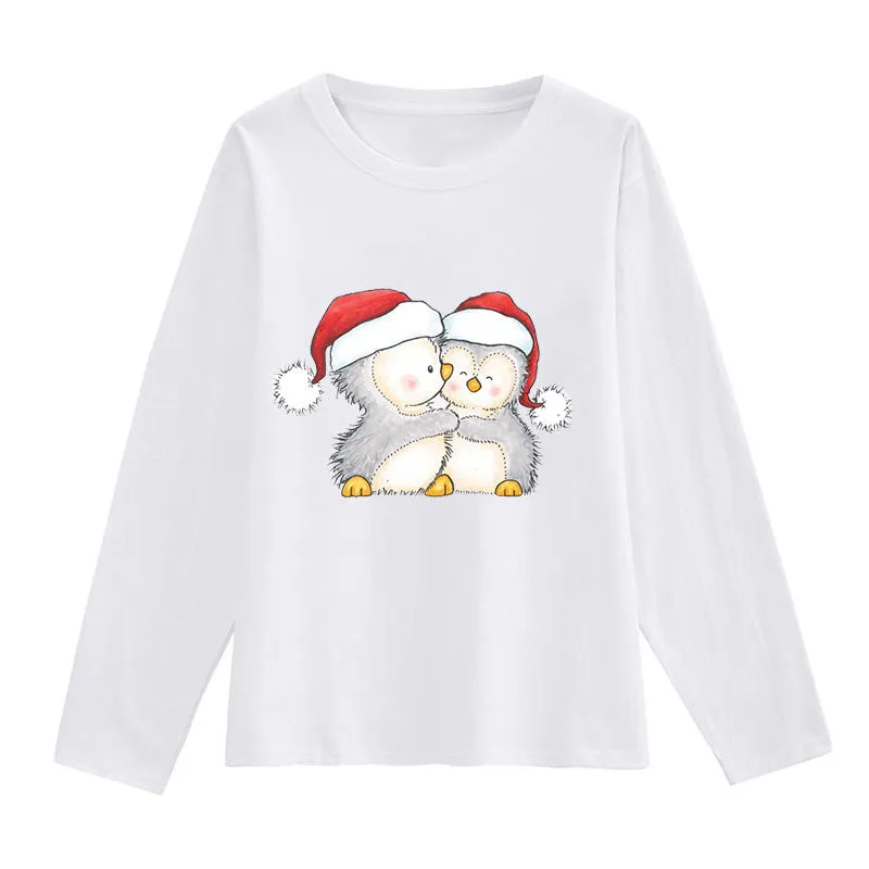 Merry Christmas Women White T-Shirt T