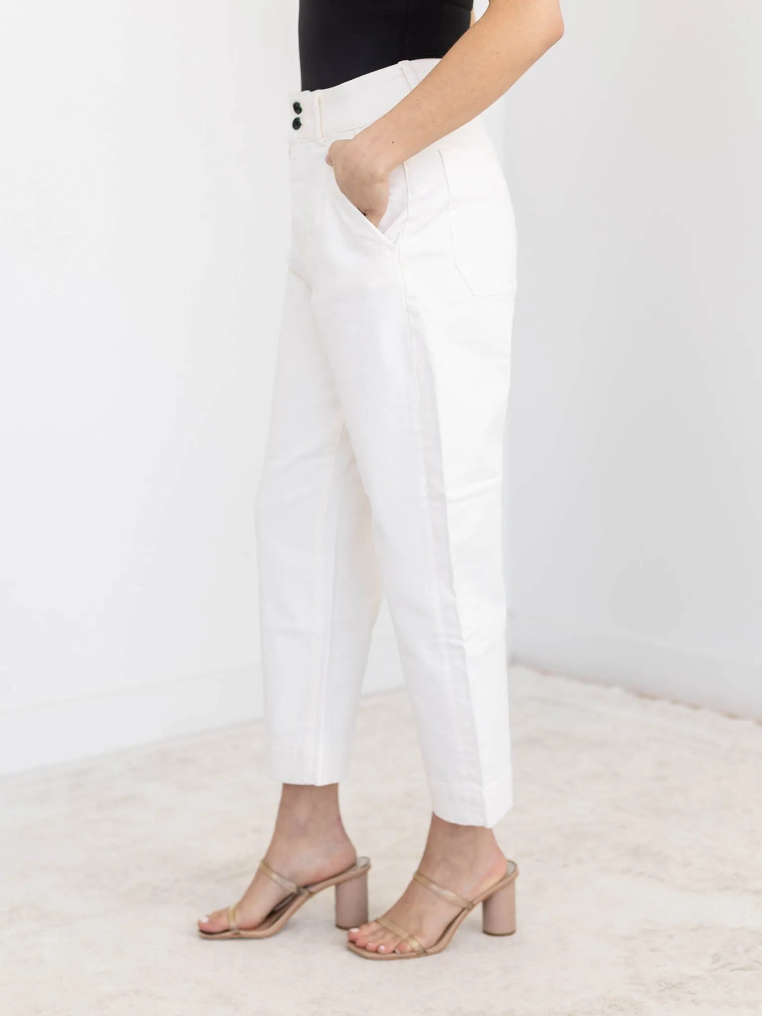 MICA Isabelline Super High Rise Straight Leg