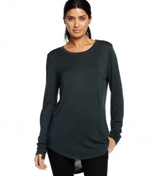 Michael Stars Long Sleeve Crew Neck Hi Low | SALE