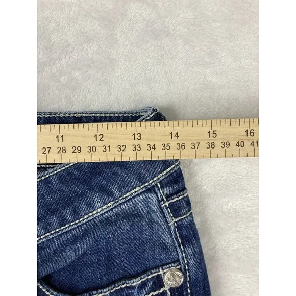 Miss Me Bootcut Jeans Women's Medium Wash Low Rise Blue Size 27