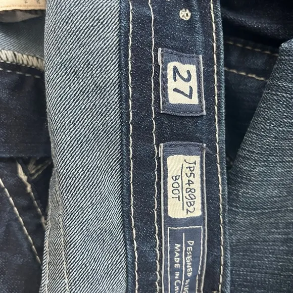 Miss Me Women's Embellish Pocket Flap Bootcut Jeans Size 27 Style JP5489B2