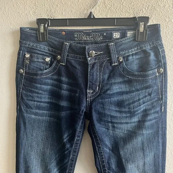 Miss Me Women's Embellish Pocket Flap Bootcut Jeans Size 27 Style JP5489B2