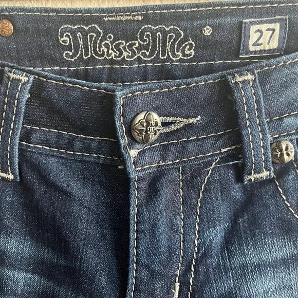 Miss Me Women's Embellish Pocket Flap Bootcut Jeans Size 27 Style JP5489B2
