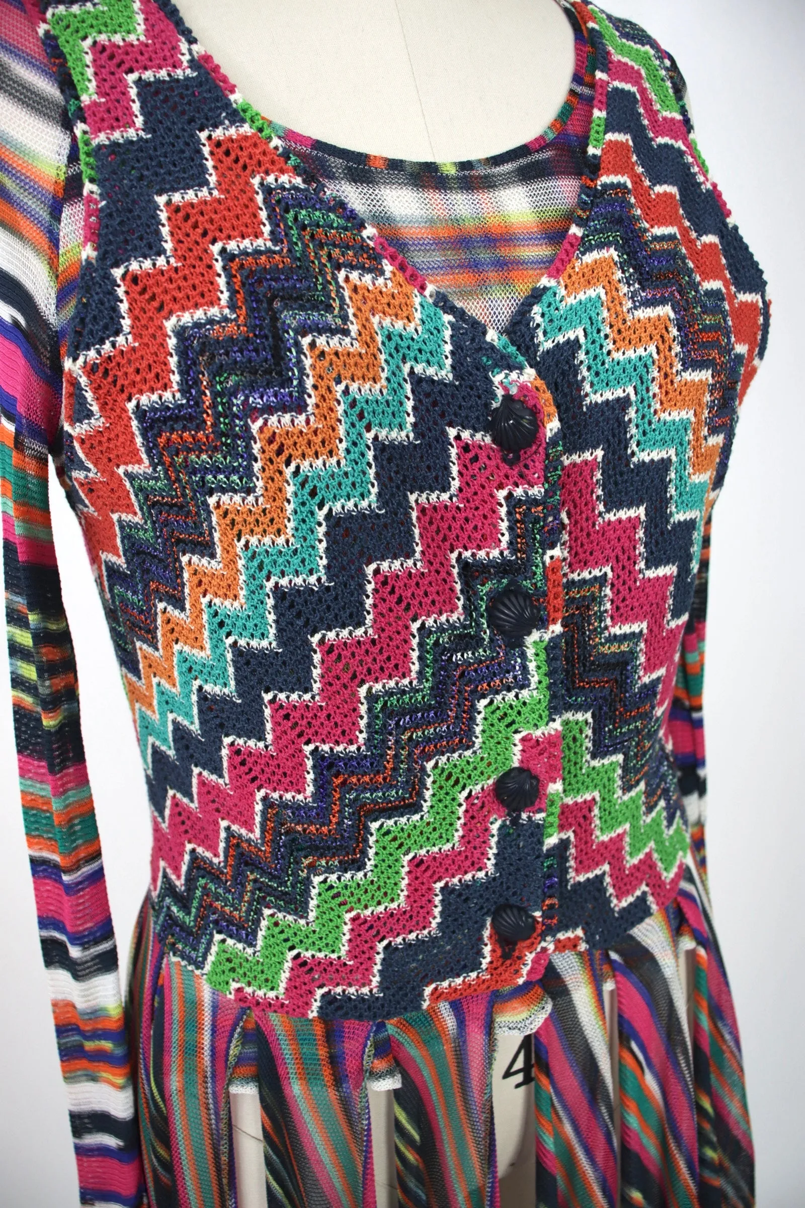 Missoni Rainbow Chevron Vest Set