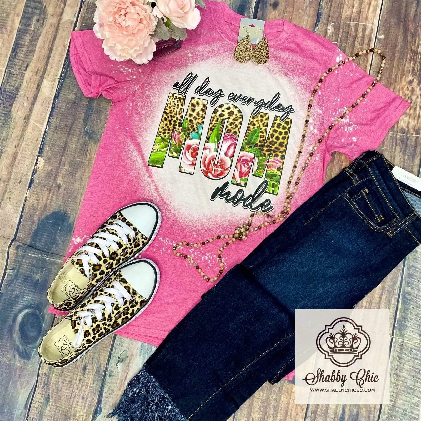 Mom Mode Tee - bleached