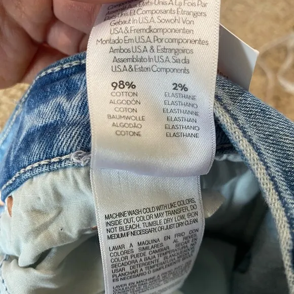 Mother The Insider Ankle Fray In Herbal Remedy Straight Jeans 26 Medium Wash