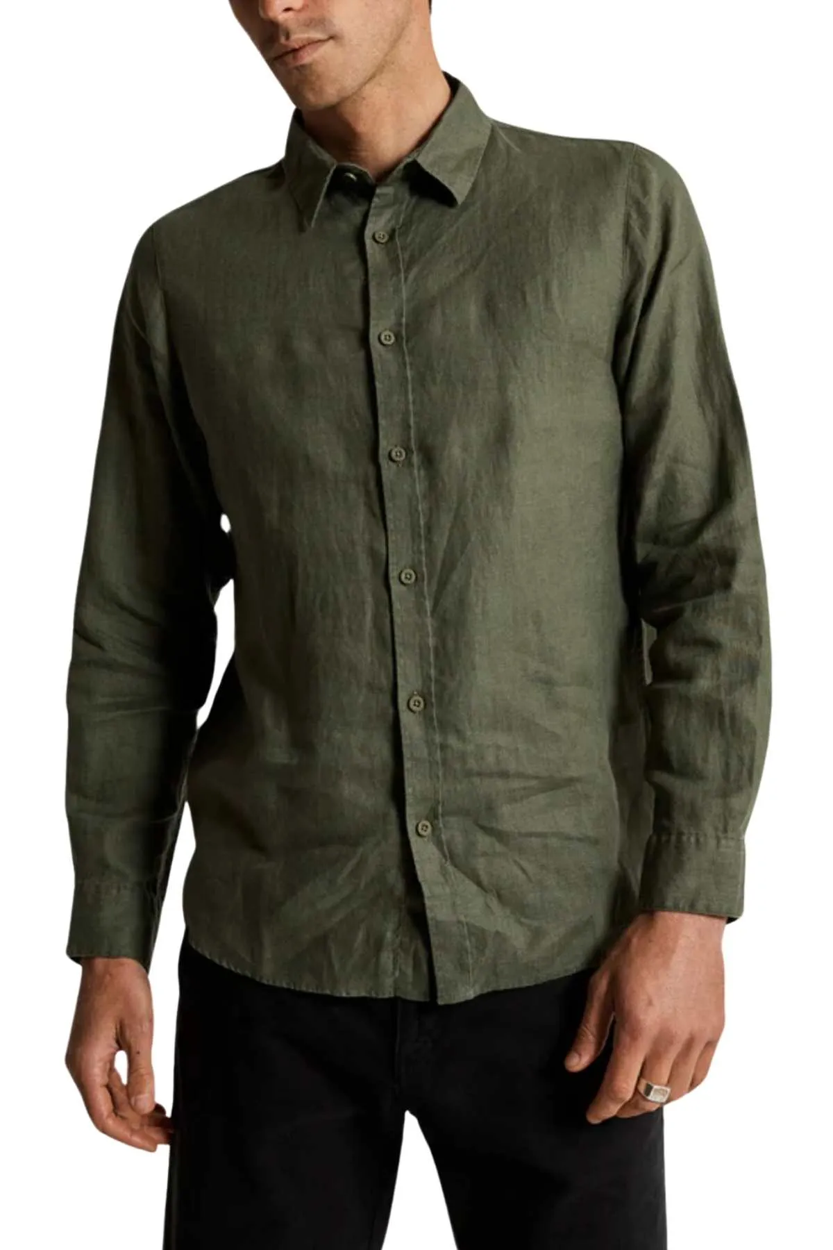Mr Simple Linen Long Sleeve Shirt