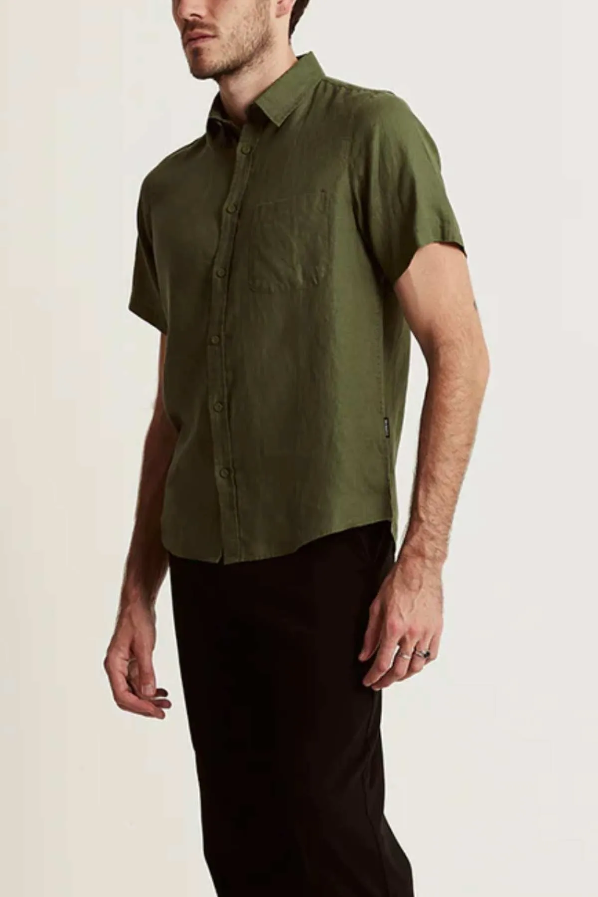 Mr Simple Linen Short Sleeve Shirt