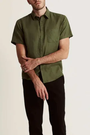 Mr Simple Linen Short Sleeve Shirt