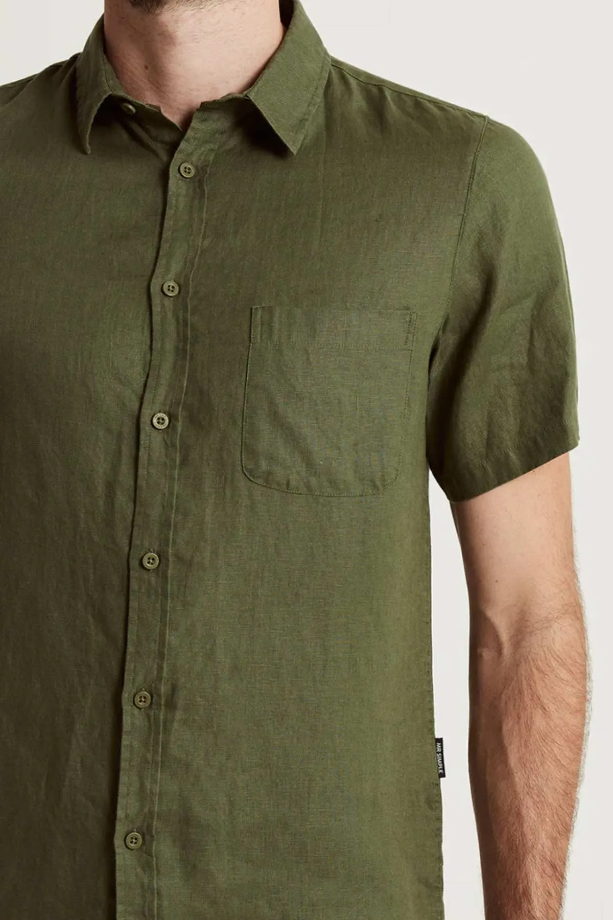 Mr Simple Linen Short Sleeve Shirt