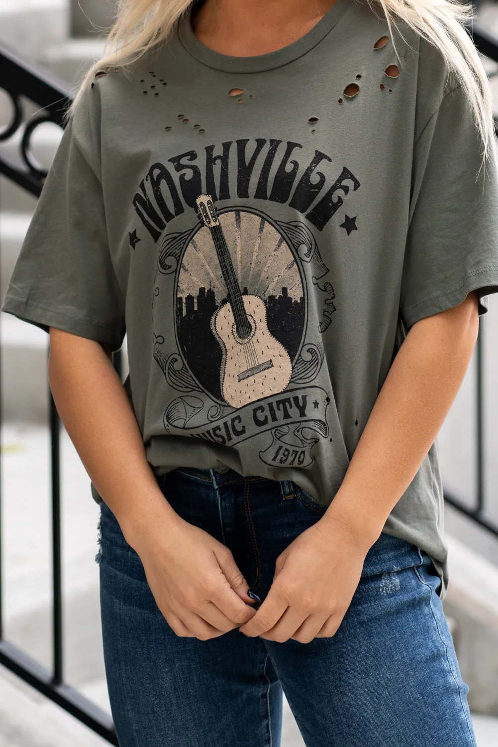 Nashville Music City Graphic Tee