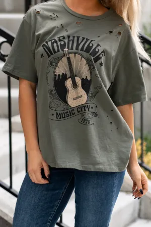 Nashville Music City Graphic Tee