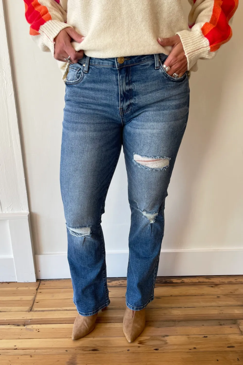 Natalie High Rise Fab Ab Bootcut