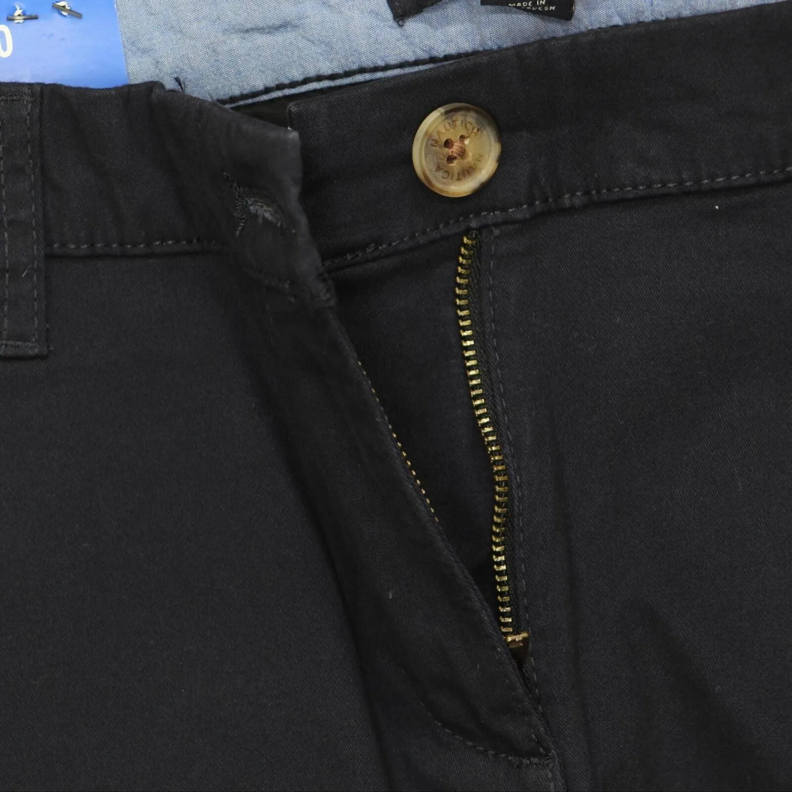 Nautica Jeans Womens Chino Ankle Pants 1784510 Navy Blue 10