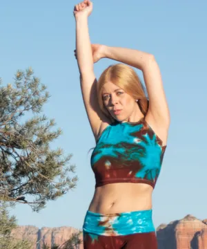 Navajo Jewel Tie Dye Crop Top
