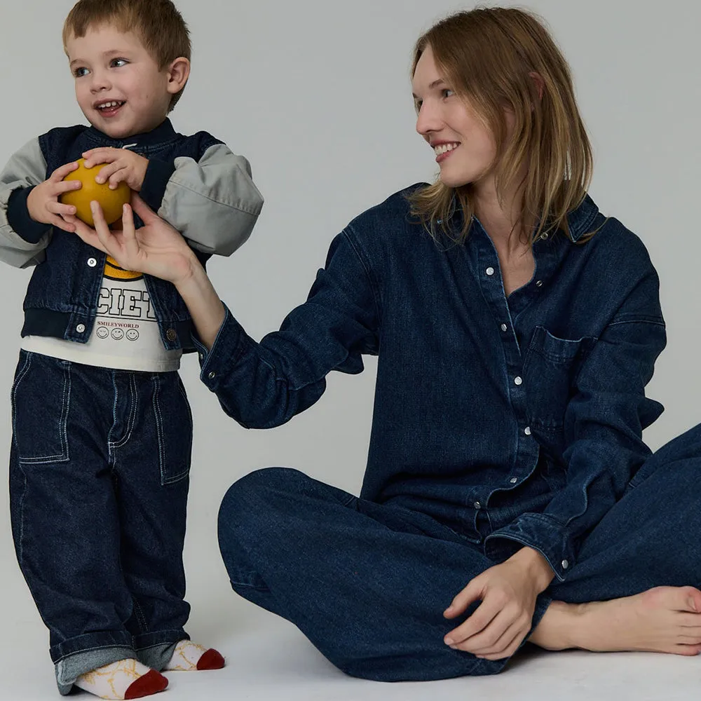 Neptuno Baby Denim Jacket | Midnight Blue