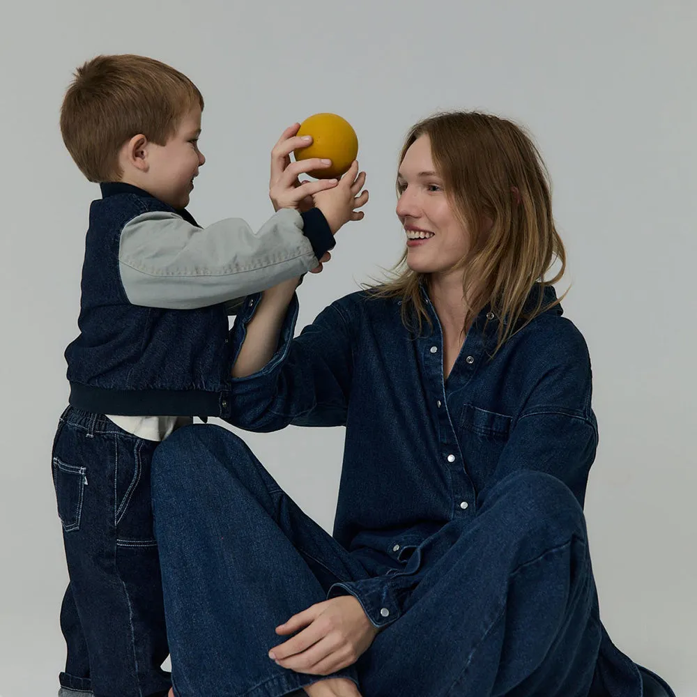 Neptuno Baby Denim Jacket | Midnight Blue