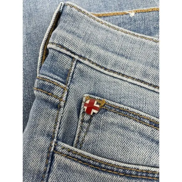 New Hudson Love Bootcut Blue Jeans Denim Women's Raw edge Size 26