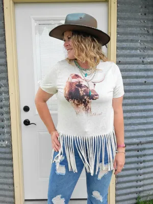 No Bull Fringe Tee