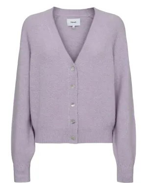 NURIETTE V-NECK CARDIGAN - Lilac Breeze