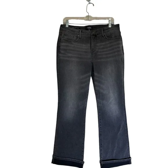 NWOT NYDJ Barbara Bootcut Ankle Jeans w/ Contrast Cuff- Castle Hil