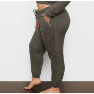 NWT SKIMS Cozy Knit Jogger Pants Size S/M Juniper Green