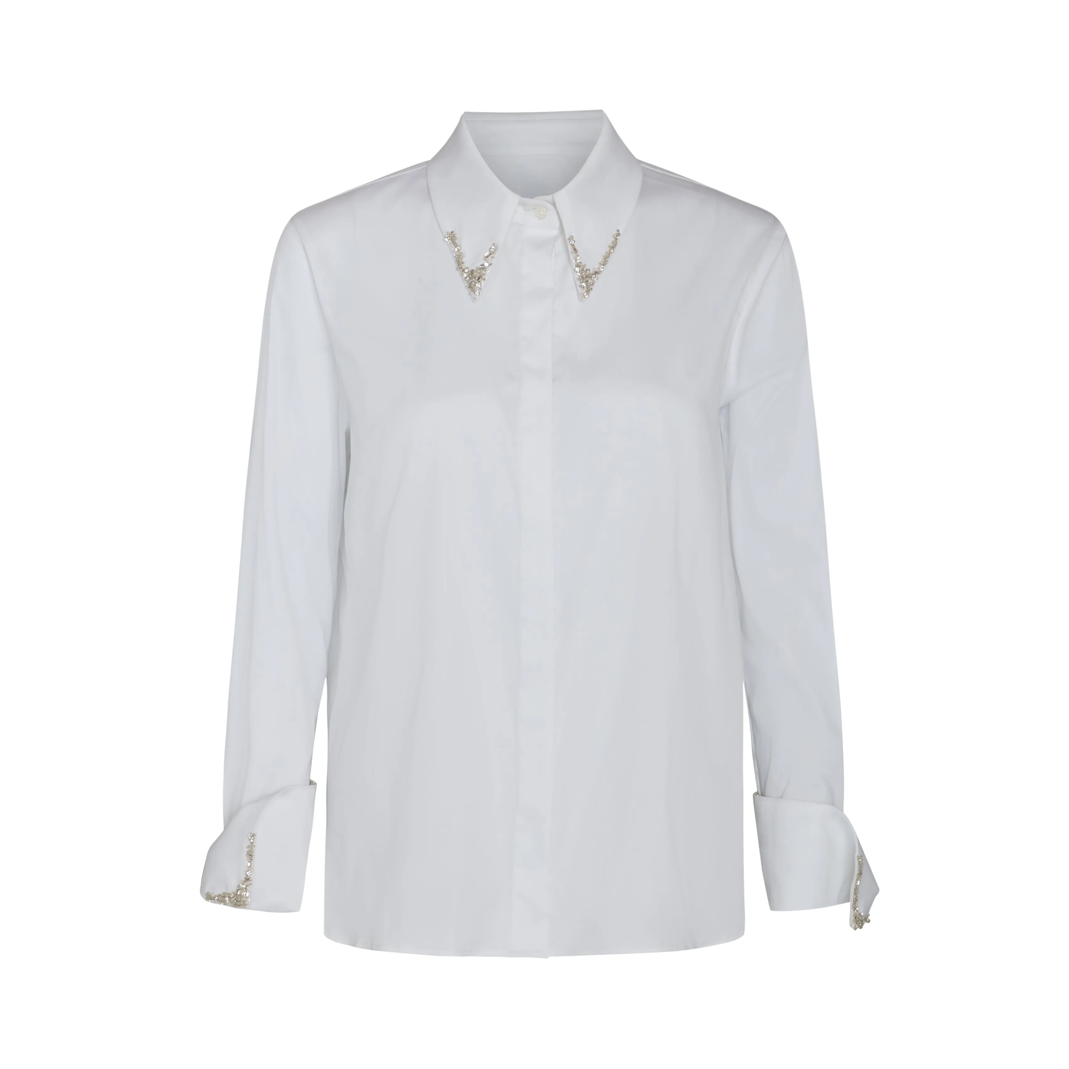 Object of Affection Crystal Cuff Top in White
