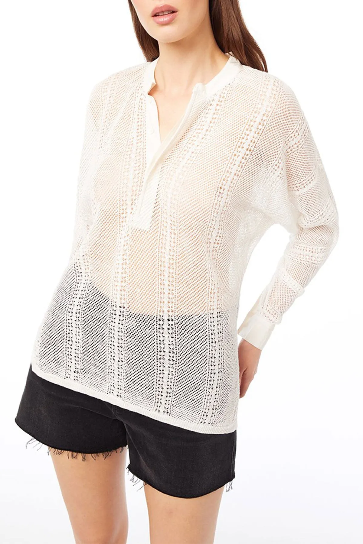Open Stitch Henley