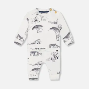 Organic Cotton Long Sleeve Top   Evolutive Pant Set, Big Jungle World