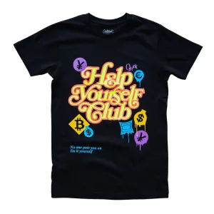 Outrank Help Yourself Club Black Tee