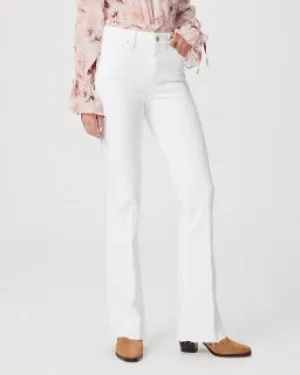 Paige Laurel Canyon Bootcut: Crisp White
