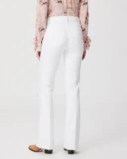 Paige Laurel Canyon Bootcut: Crisp White
