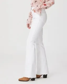 Paige Laurel Canyon Bootcut: Crisp White