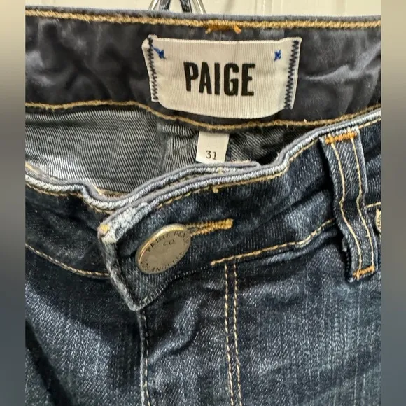 Paige Skyline straight denim jeans size 31